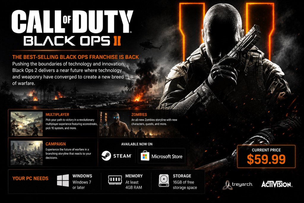 Black Ops 2 | Download Guide System Requirements, Price & Where to Buy