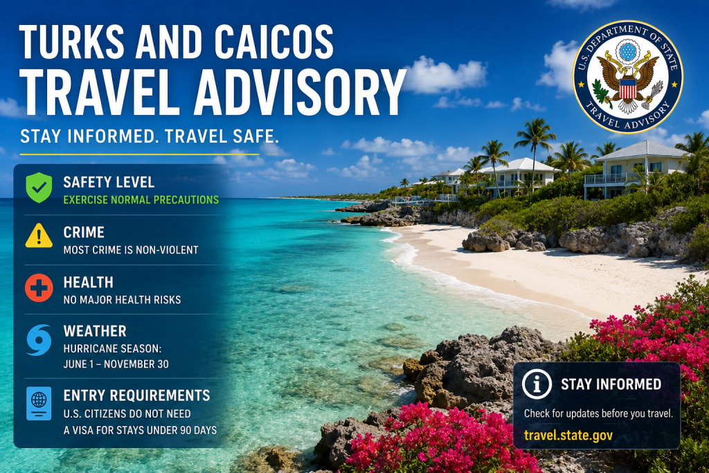 Turks and Caicos Travel Advisory 2026 | Is This Caribbean Hotspot Still Safe?