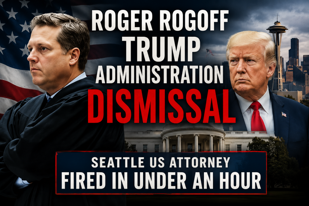 Roger Rogoff Trump Administration Dismissal | Seattle US Attorney Fired in Under an Hour
