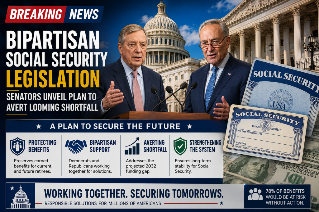 Bipartisan Social Security Legislation | Senators Unveil Plan to Avert Looming Shortfall