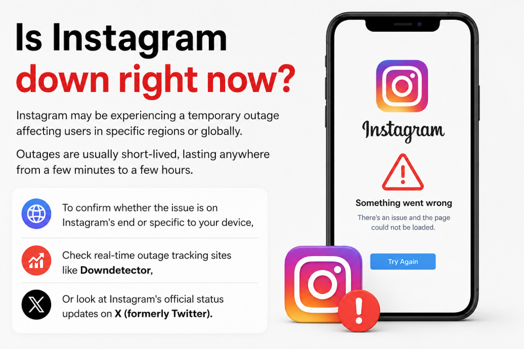 Is Instagram Down? Facebook and Instagram Down in Mass Outage Affecting Millions of Users