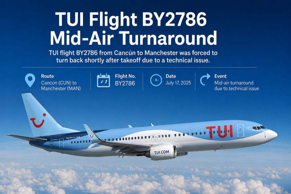 TUI Flight BY2786 Mid-Air Turnaround