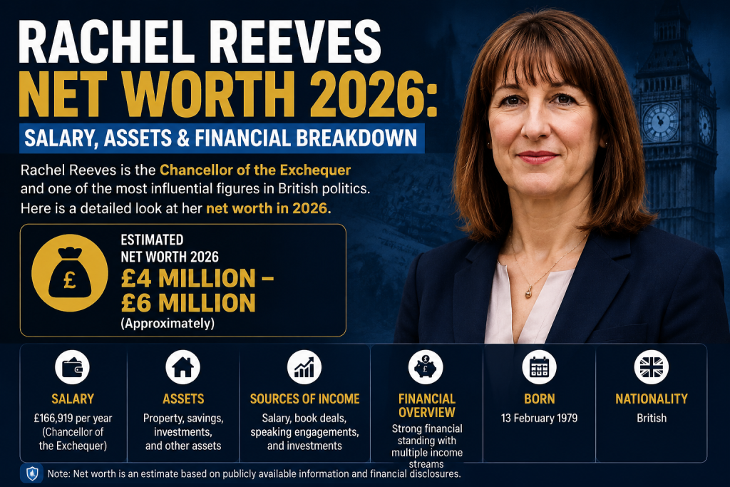 Rachel Reeves Net Worth 2026 | Salary, Assets & Financial Breakdown