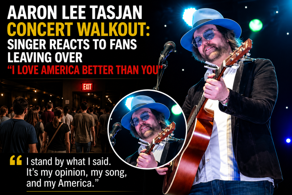 Aaron Lee Tasjan Concert Walkout | Singer Reacts to Fans Leaving Over “I Love America Better Than You