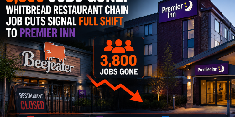 3,800 Jobs Gone | Whitbread Restaurant Chain Job Cuts