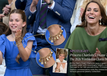 Princess Charlotte Wimbledon Charm Bracelet