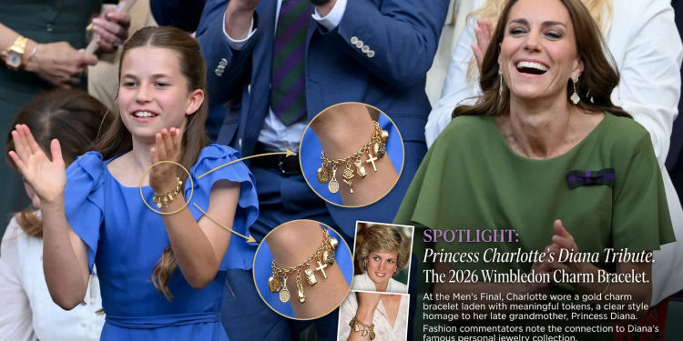 Princess Charlotte Wimbledon Charm Bracelet